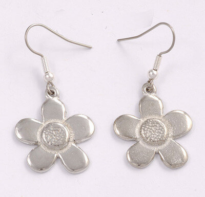 Cinquefoil drop earrings (PE526) - Image 2