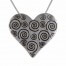 Swirls hart hanger 