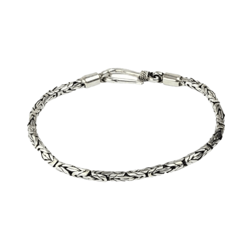 Zilveren armband 'king's chain'