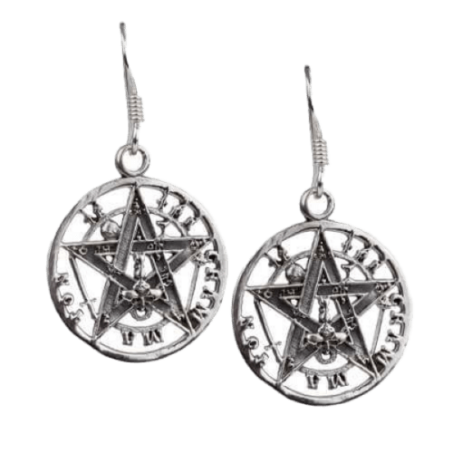 Zilveren oorbellen tetragrammaton