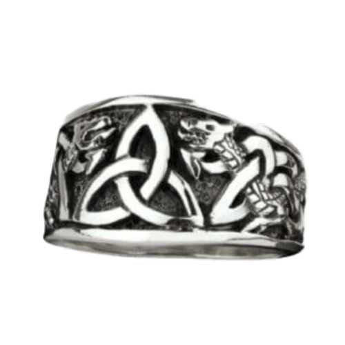 Zilveren ring Keltische knoop