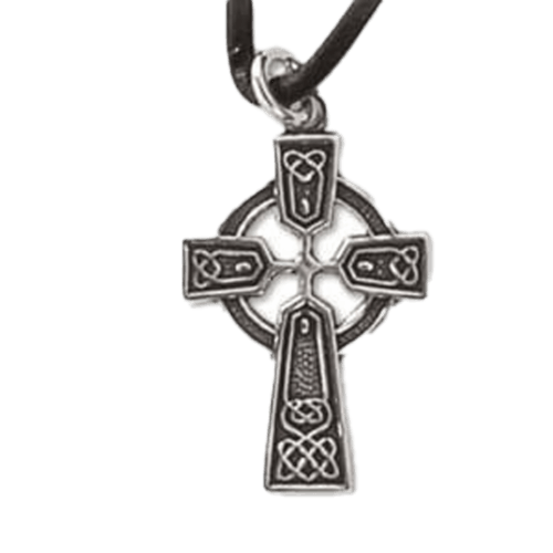 Zilveren keltisch kruis hanger
