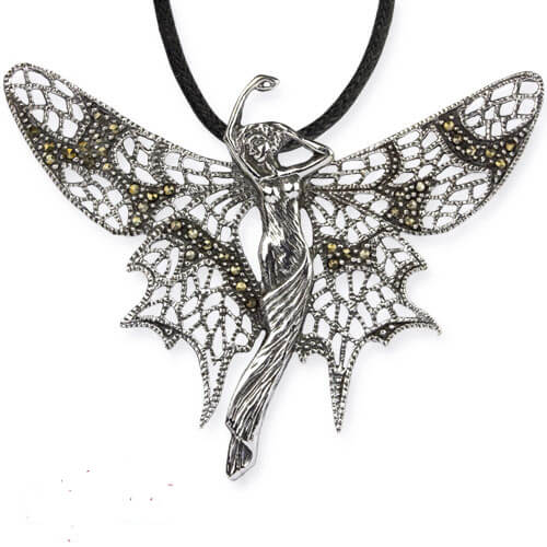 Zilveren Gorgeous Elf hanger