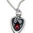 Hartegram met rood glas(MPP916)