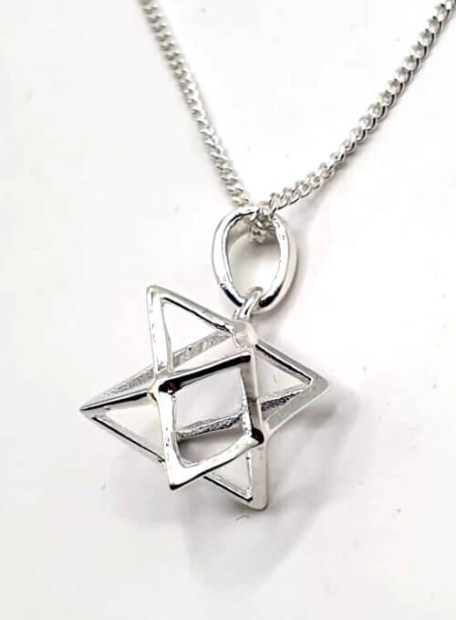 Zilveren Merkaba hanger(30721L)