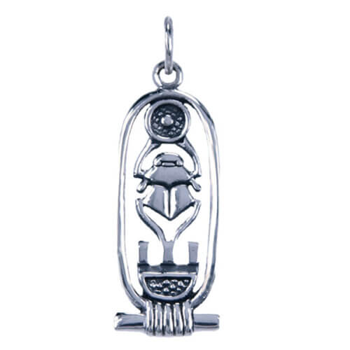 Zilver hanger Scarabee(30690)