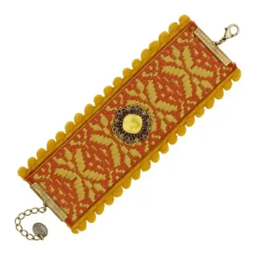 Griekse brede armband geel(74786B27208)