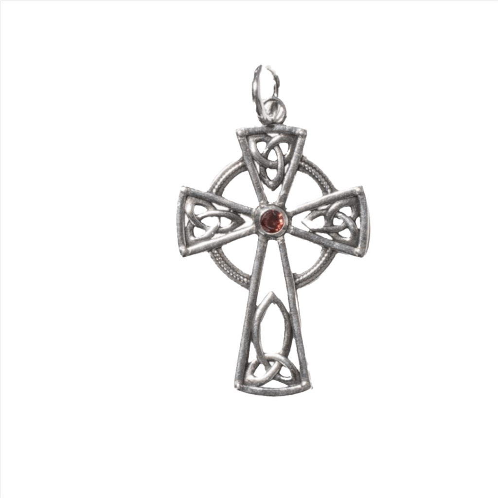 Zilveren keltisch kruis met zirkonia(K459)