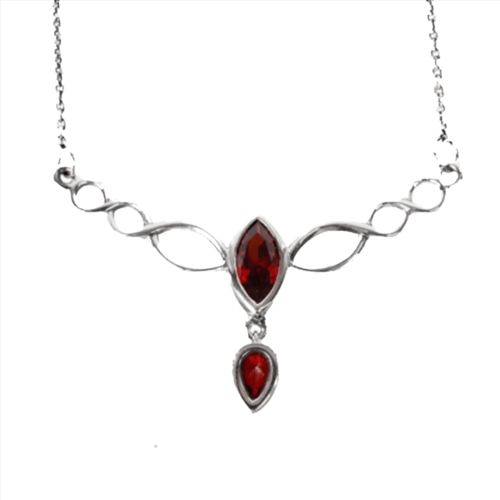 Zilveren hanger 'Jasmin' met zirconia(K5320)