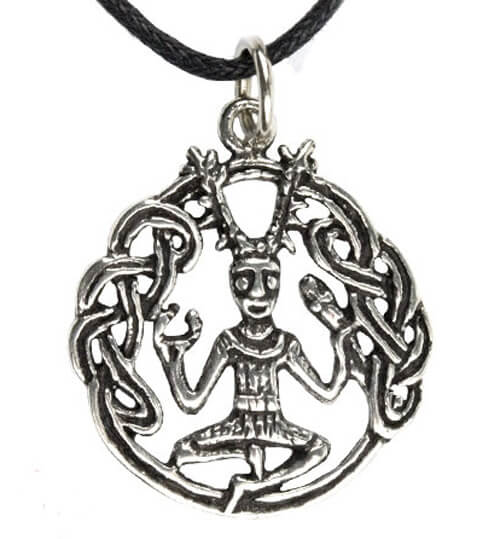 Zilveren Cernunnos hanger(K301S)
