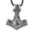 Zilveren Thor's hamer hanger(K447)