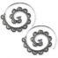 zilveren oorbellen spiraal Ornament(O1001)