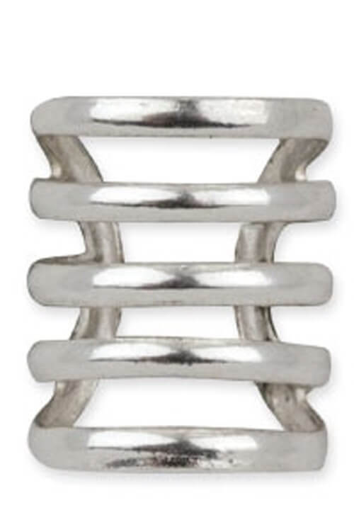 Zilveren oorschuif klein(OK3)